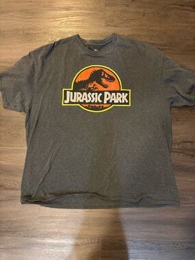 Jurassic World Logo Tee - Dark Charcoal